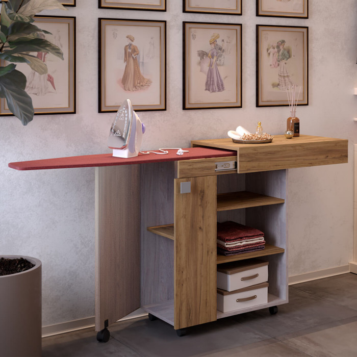 Тумба многоцелевого назначения "Тео" ясень белый/крафт