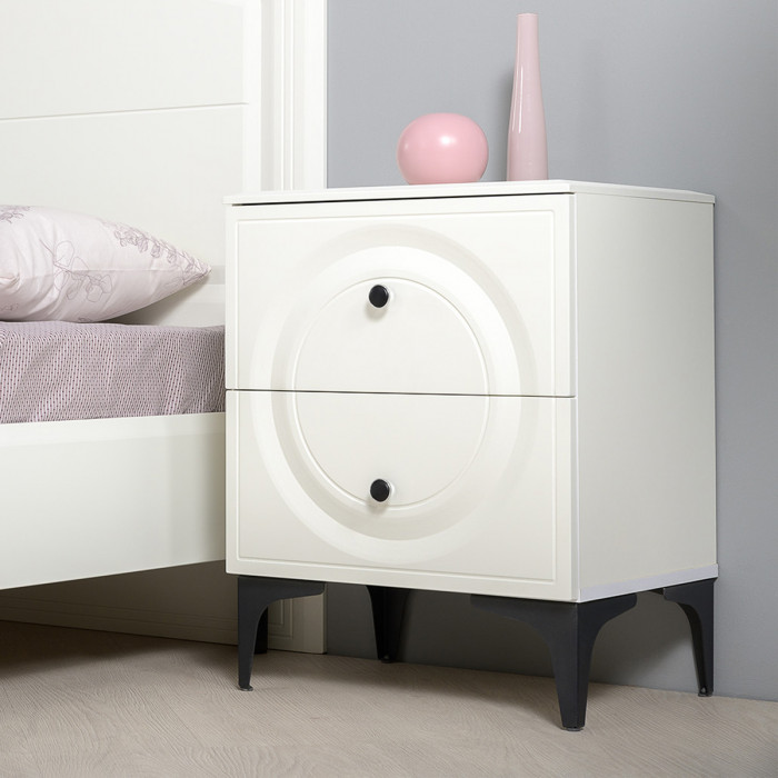 Валенсия Спальня № 31, цвет ЛДСП белый шагрень/МДФ белый шагрень, ортопед есть, сп. м. 1600х2000 мм., б/м