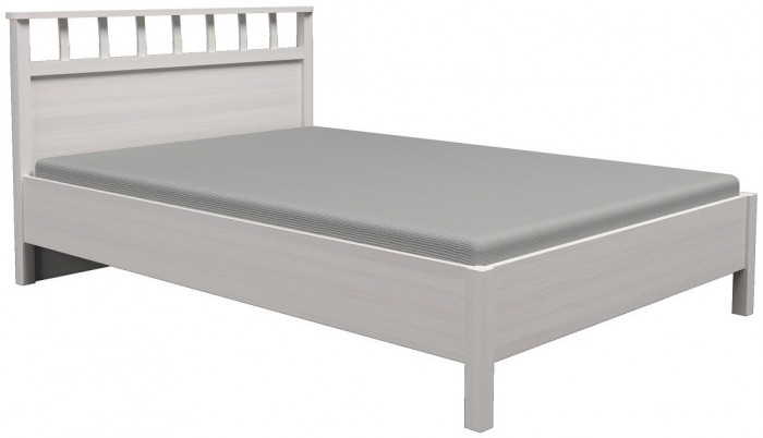 Кровать с ортопедическим основанием (металл) Sherlock 49 Люкс 120х200, ясень светлый