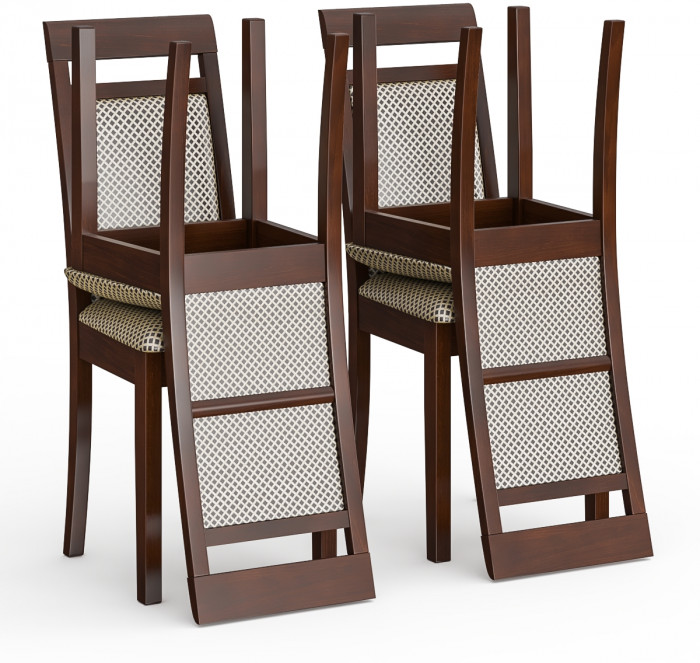 Четыре стула Мебель--24 Гольф-12 разборных, орех