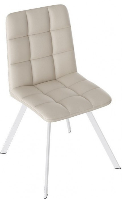 Бруно Стул (паук Т2) (Белый муар/Кожзам Белый)