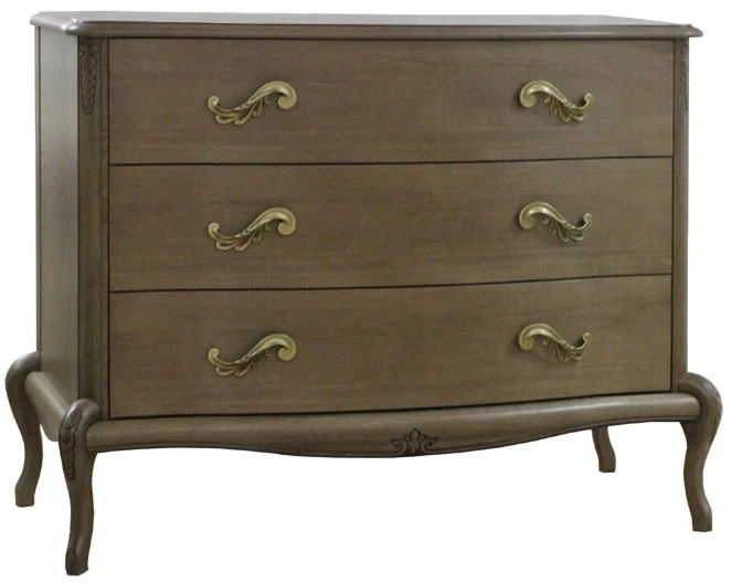 Комод с тремя ящиками "Монако" - отделка Классик (лак)