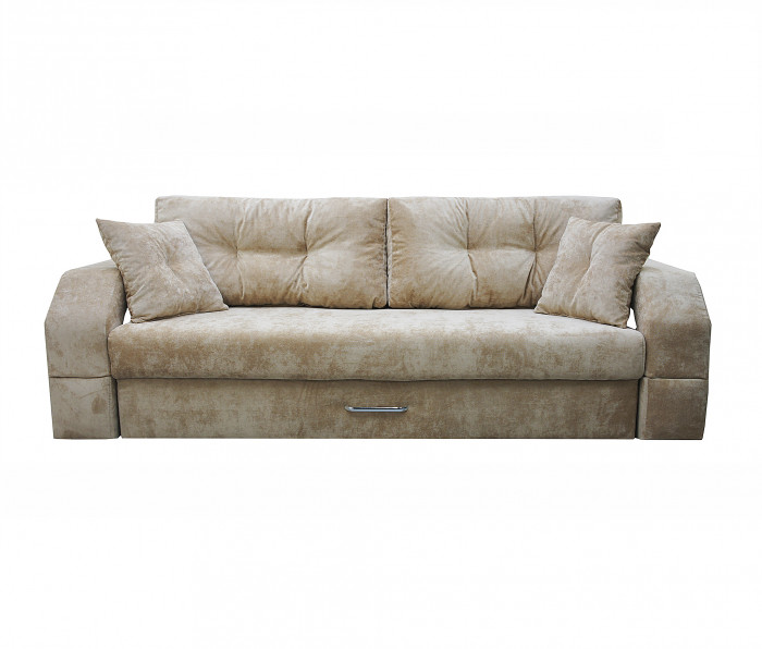 Диван-кровать Манчестер, еврокнижка, велюр, 160х195, бежевый