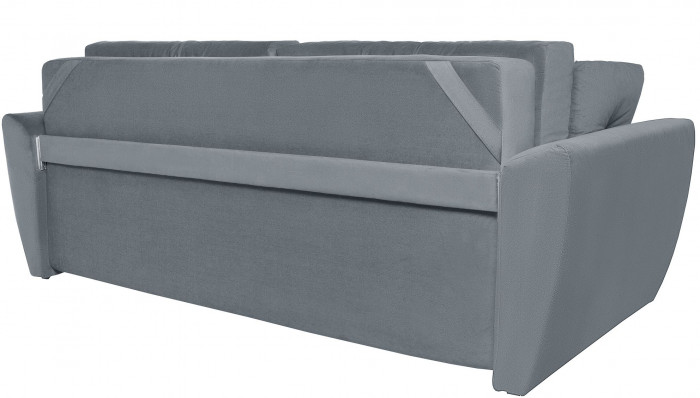 Диван-кровать Амстердам Люкс, 160х195, еврокнижка, независимый пружинный блок, велюр, серый