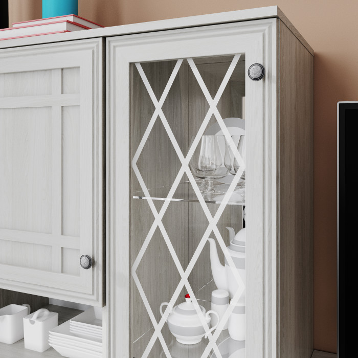 Ричард Пенал-витрина РШ-4 ясень анкор светлый