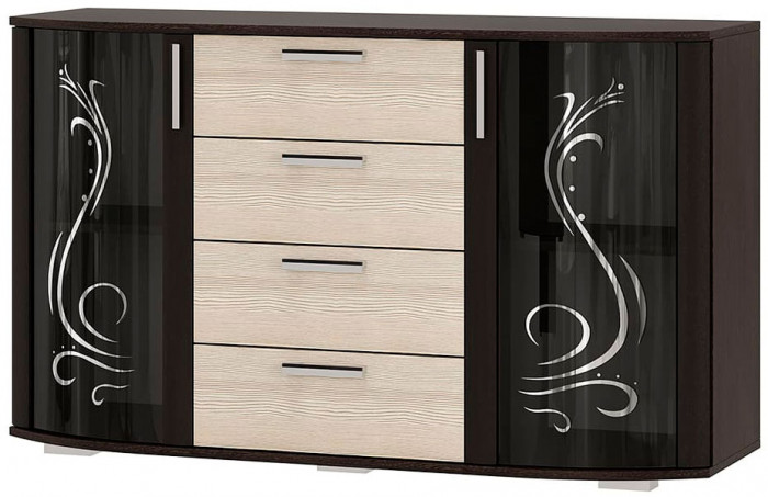 Комод "Грация" (1300х770х442) венге/лоредо