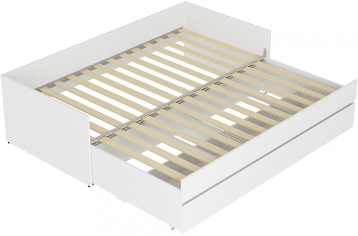 Кровать-трансформер с матрасом-трансформером Симпл КР-51, белый
