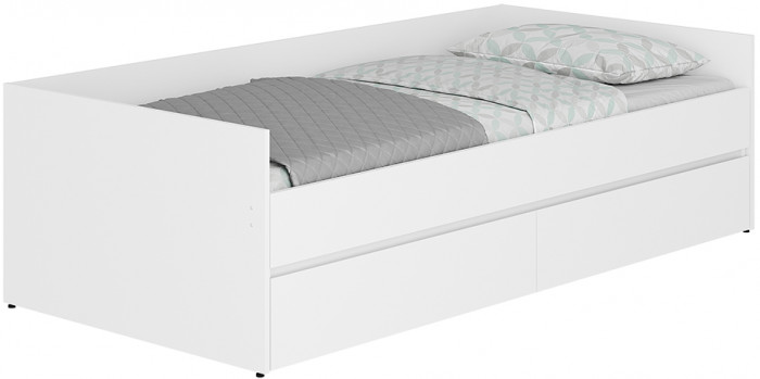 Кровать-трансформер с матрасом-трансформером Симпл КР-51, белый