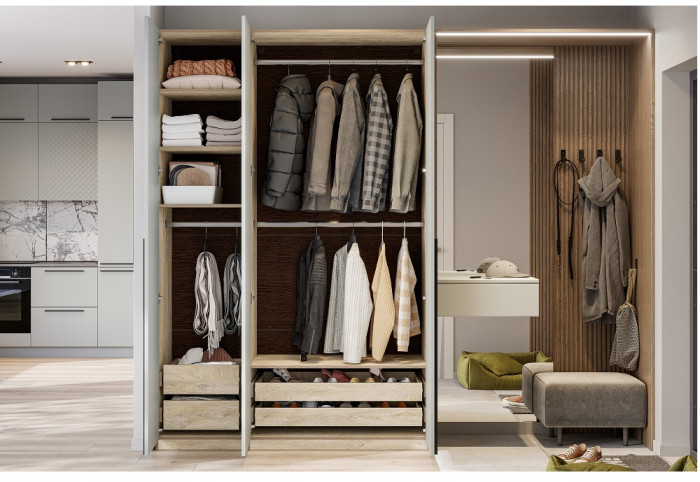 Шкаф для одежды Этна 1.5 м