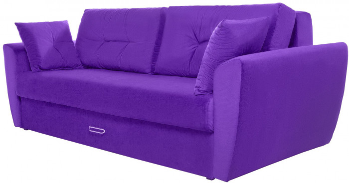 Диван-кровать Амстердам Люкс, 160х195, еврокнижка, пружинный блок, велюр, фиолетовый