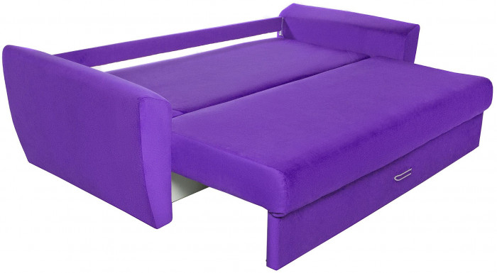 Диван-кровать Амстердам Люкс, 160х195, еврокнижка, пружинный блок, велюр, фиолетовый
