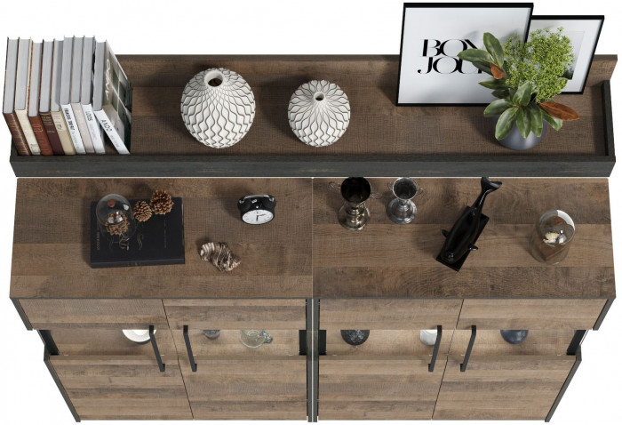 Трувор Гостиная 002, дуб гранж песочный/интра