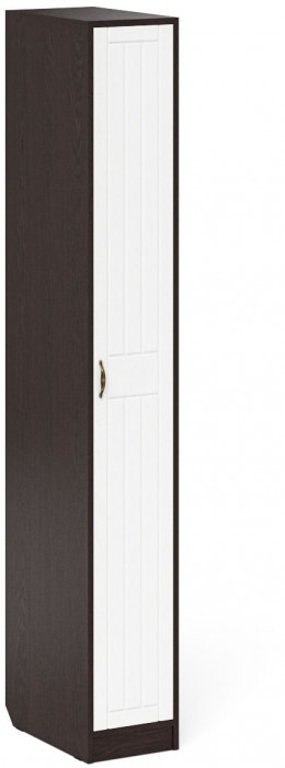 Прихожая П-6-500 Пенал, венге/фасады МДФ белое дерево фрезеровка прованс