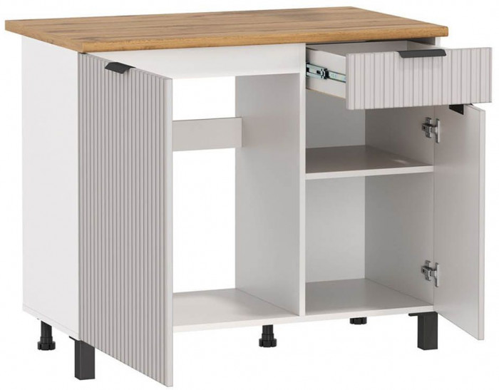 Кухня Венера 1000 МДФ Кашемир фрезерованный