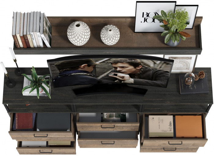 Трувор Гостиная 003, дуб гранж песочный/интра