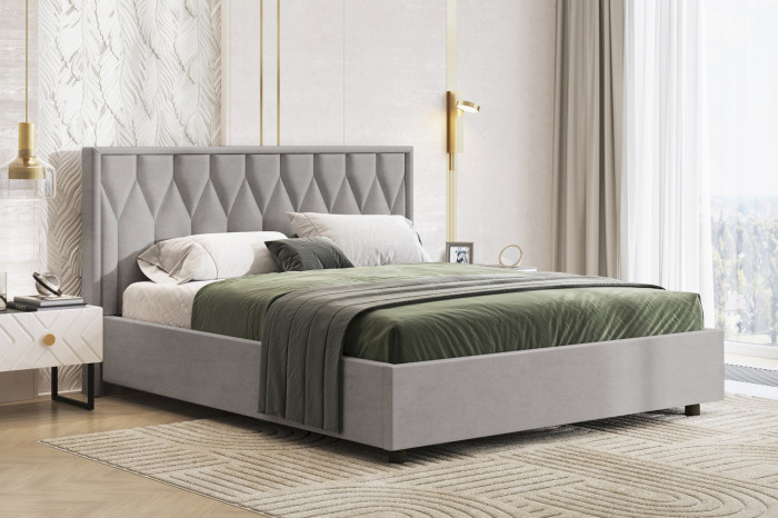 Кровать-10М с подъёмным основанием 1400 дым