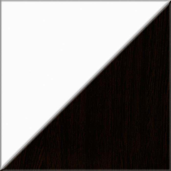 Прихожая П-6-500 Пенал, венге/фасады МДФ белое дерево фрезеровка ромб