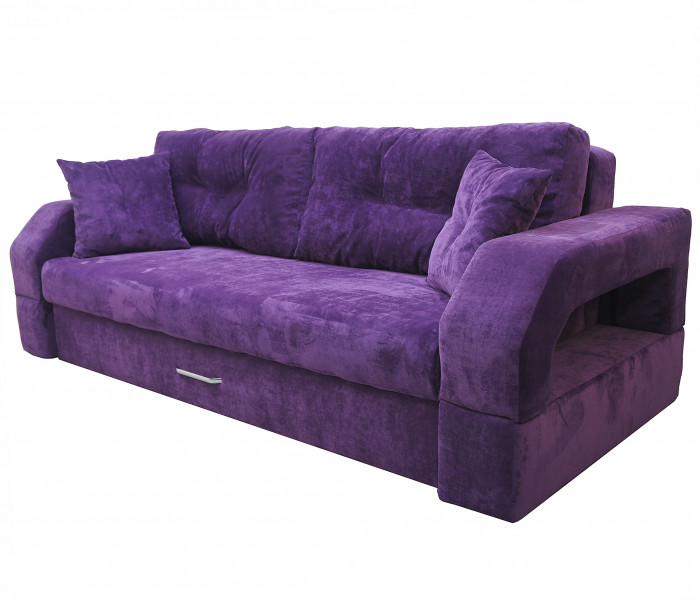 Диван-кровать Манчестер, еврокнижка, велюр, 160х195, фиолетовый