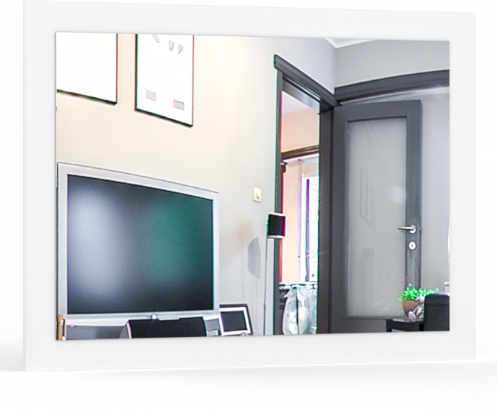 Камелия спальня № 12 Кровать с ящиками 1400 + Две тумбы + Комод + Зеркало, белый