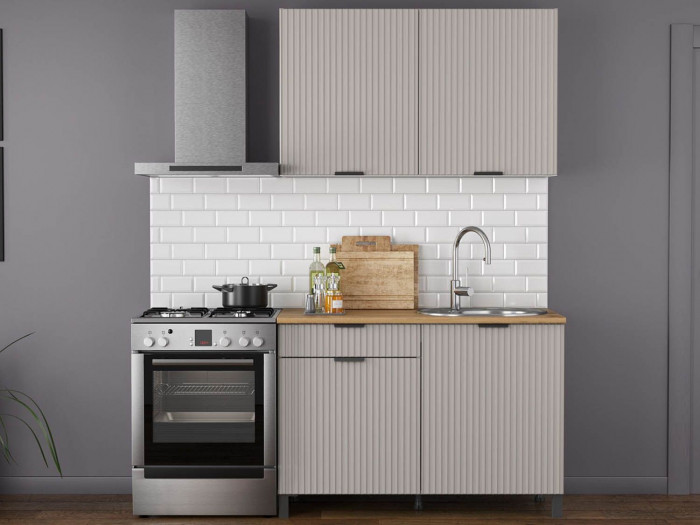 Кухня Венера 1200 МДФ Кашемир фрезерованный