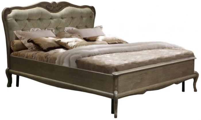 Кровать полутороспальная 1,4 "Монако" - отделка Классик (лак)