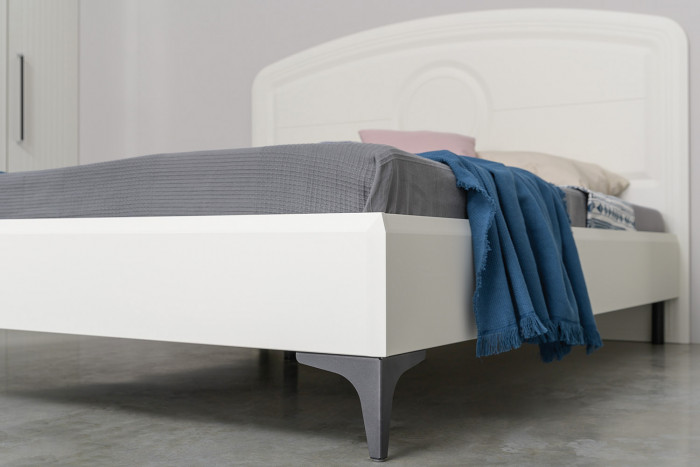 Валенсия Спальня № 39, цвет ЛДСП белый шагрень/МДФ белый шагрень, ортопед есть, сп. м. 1600х2000 мм., б/м