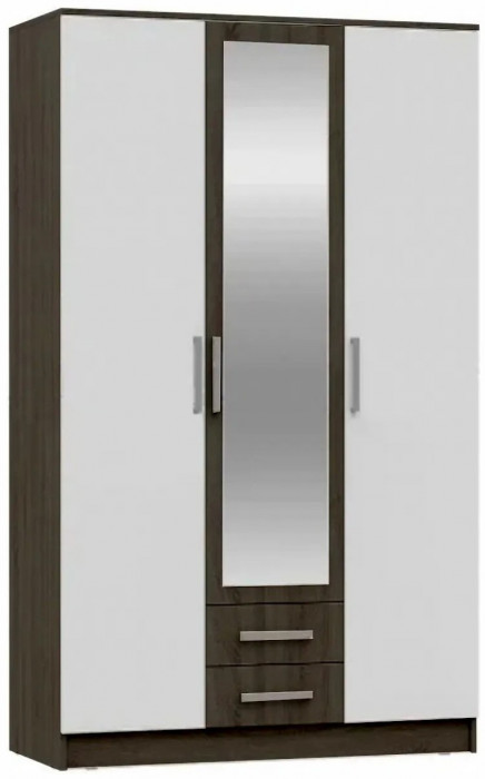 Мартина Шкаф для одежды 3-дверный (Крафт / Графит)