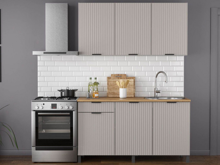 Кухня Венера 1500 МДФ Кашемир фрезерованный