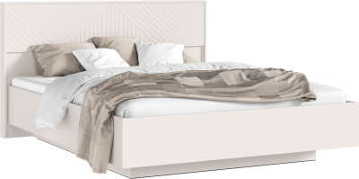 Флэш Кровать парящая 160 с ортопедом дерево, кашемир