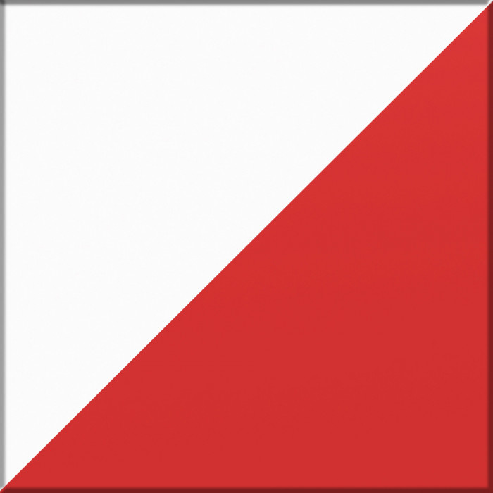 Либера Комод-тумба 16.230.01 + Кармин Комод-тумба 16.230.03, цвет пасифай/красный/белый, ШхГхВ 230,6х42,6х93,2 см., универсальная сборка