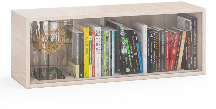Полка книжная С-МД-КН01, ясень шимо светлый