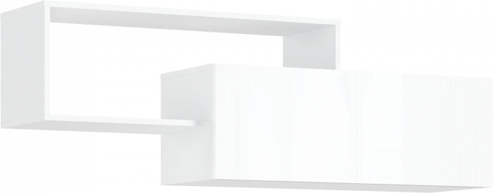 Норд Модульная Гостиная, вариант №2, Белый глянец/Белый