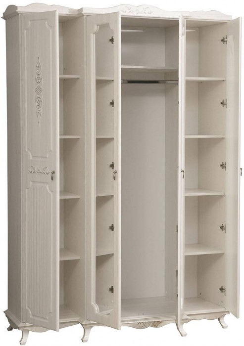 Шкаф для одежды 06.116 Кантри патина вудлайн кремовый/сандал белый