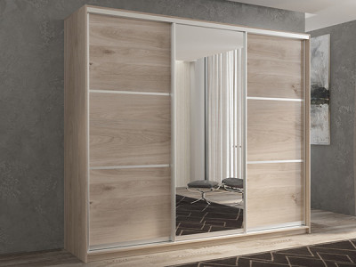 Шкаф-купе Кааппи 2 Кастелло Серый 180х60х230 см