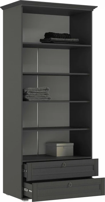 Престиж-1 Шкаф бельевой графит/графит структурный
