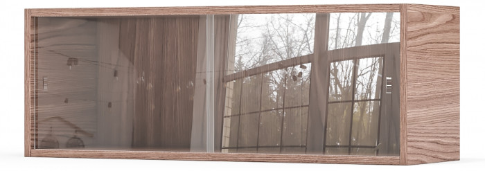 Полка книжная С-МД-КН01, ясень шимо тёмный