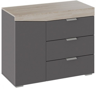 Комод тип 1 (Дуб Сонома/Графит Серый)