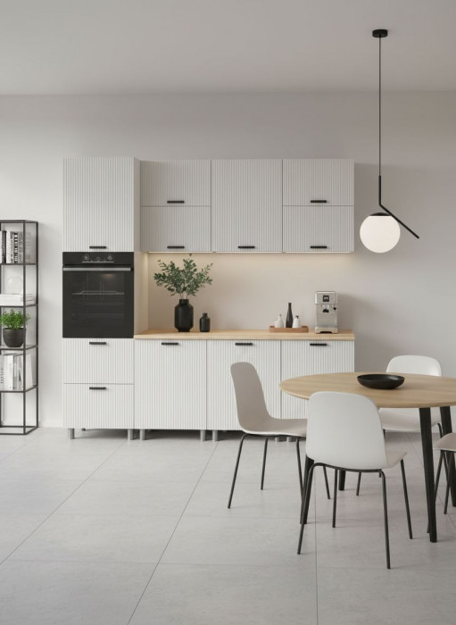 МК Аленушка 2,4м Лотос Молочный,скоба антрацит,сонома