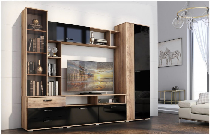 Гостиная Крокус, Вотан/Белый матовый