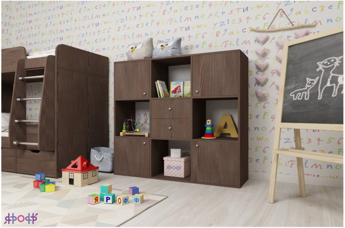 Стеллаж Джери (Венге/Дуб молочный)