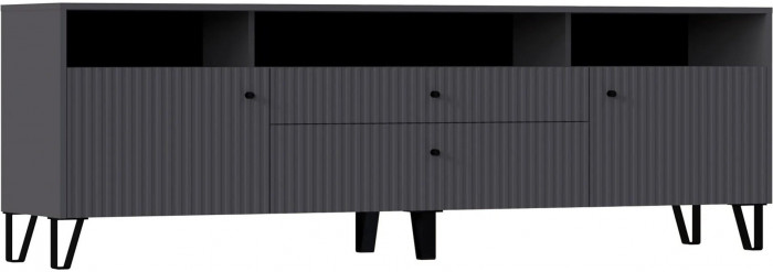 Модульная гостиная Оливия, композиция 1 (Графит, Графит Софт)