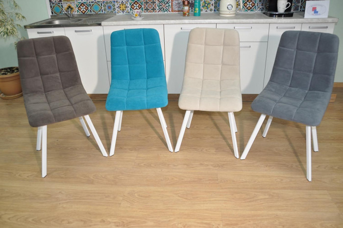 Стул ХИТ-2 / белый / бирюза