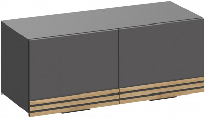 Антресоль Нао АН-4013, Графит/Графит, Дуб Вотан