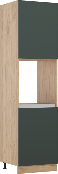 Модульная кухня Карина ЛДСП, Дуб крафт золотой/Изумрудный