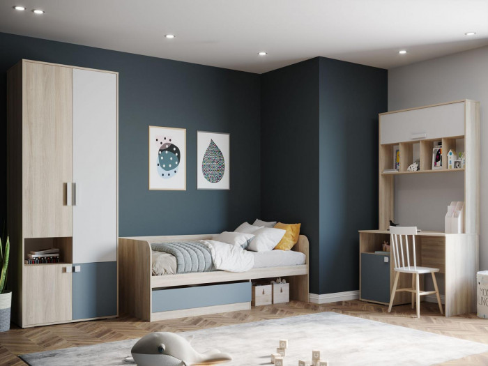 НМ 041.68 Стол письменный+НМ 041.69 Надстройка Элиот