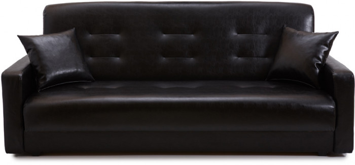 Диван Аккорд 140 черный ППУ