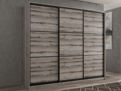 Шкаф-купе Кааппи 4 Эвок Окаменелый 230х45х230 см