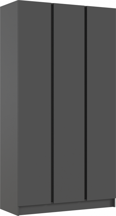 Келвин Шкаф 3-х створчатый (1200) (Графит, Графит)