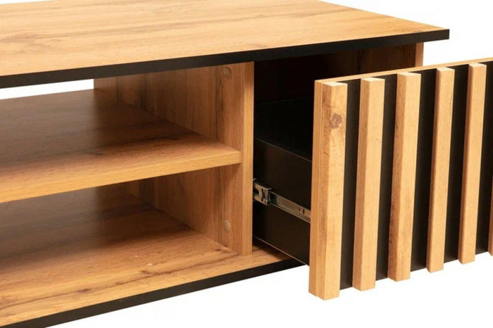 Комод Либерти 51.04 (опора h150) Дуб вотан/Черный