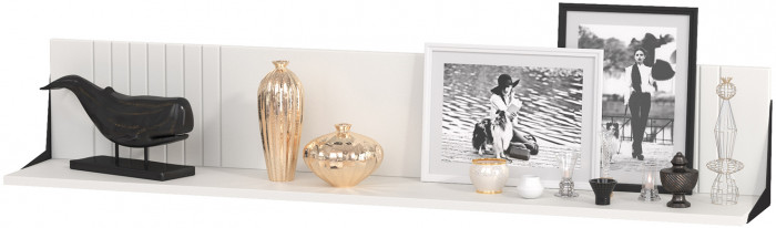 Валенсия Гостиная № 069, цвет ЛДСП белый шагрень/МДФ белый шагрень, ШхГхВ 327,2х38,3х225,2 см., ниша для ТВ 133х38х117 см., универсальная сборка